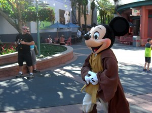 Mickey Mouse as a Jedi Knight