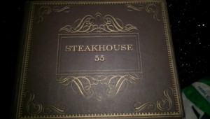 Steakhouse 55 Lounge Menu Cover