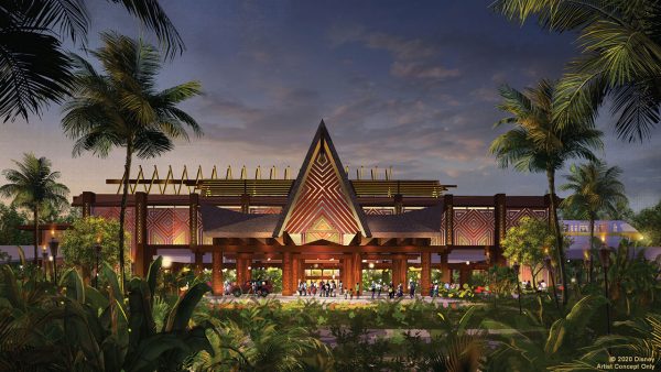 Concept Art for new Polynesian Village Resort Entry